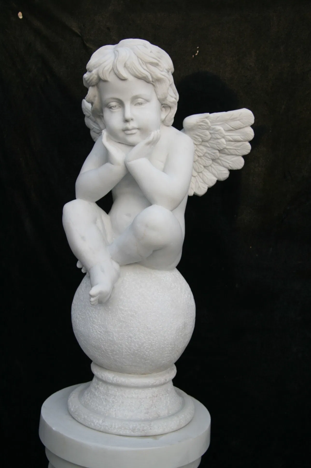 Small Marble Children Angel and Cherub Statue Marble Cherubs