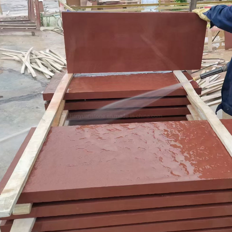 Purple Sandstone Stone Panels Wall Decorative Cladding Stacked Natural Veneer