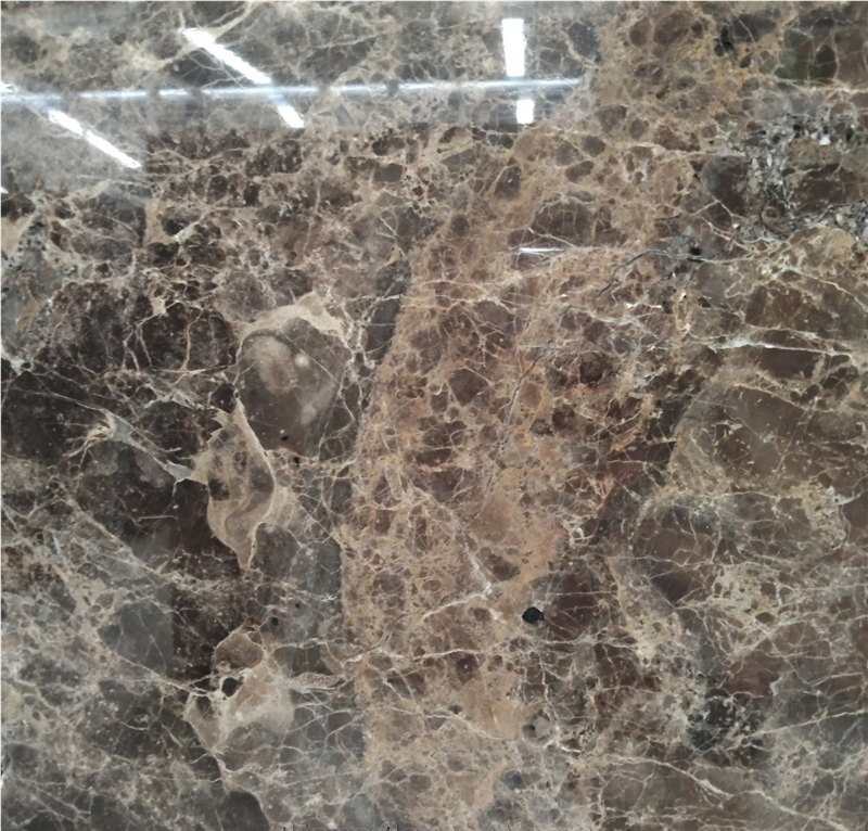 Polished Marron Emperador Dark Brown Marble Slabs