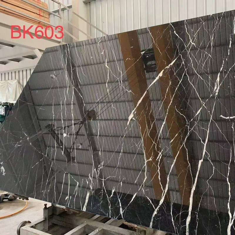 Natural Stone Nero Black Marquina Marble Wall Panel Low Price Large Black Marble Stair and Floor Tiles