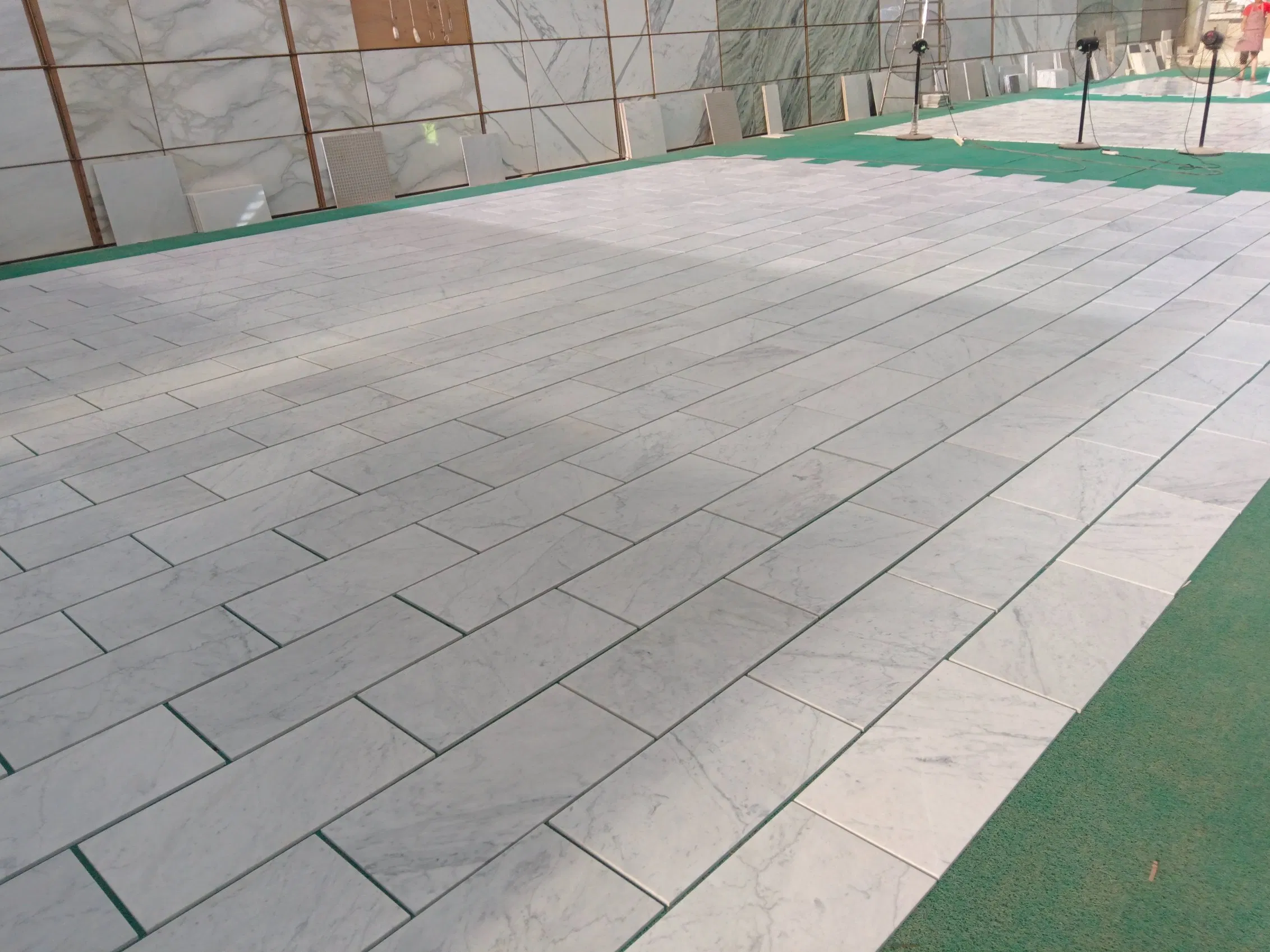 Polished/Honed grey/beige/black/pink/brown/green/white Carrara marble for interior bathroom/Kitchen floor/wall slab/tile/countertop/stair/sill/paving/mosaic