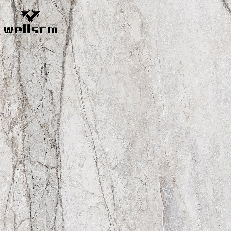 Thin Bathroom Tile Wall Stone and White Table Top Slab 3D Design Statuary Marble Floor