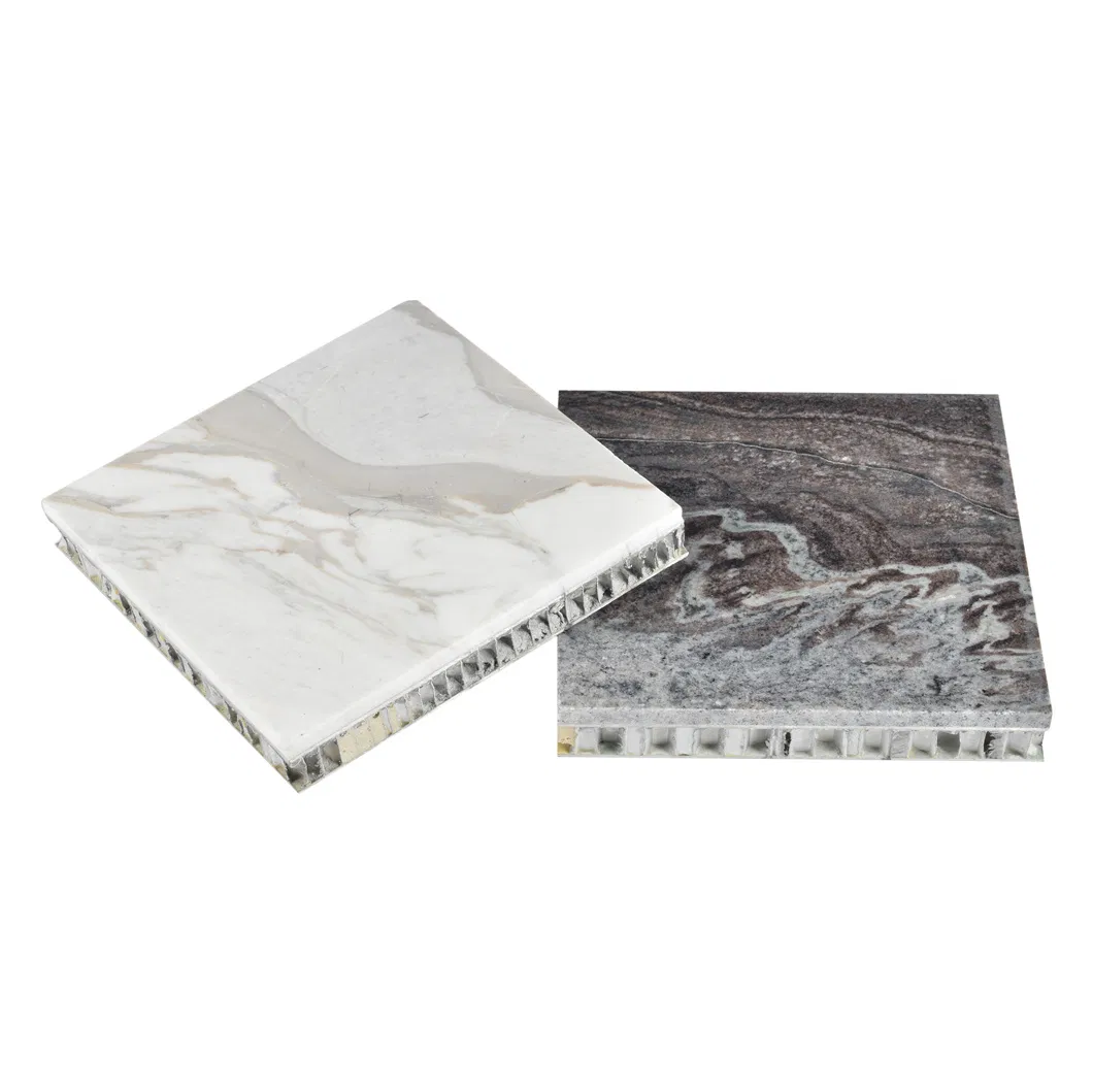 Custom Thickness Natural Stone Marble Granite Composite Sandwich Honeycomb Veneer