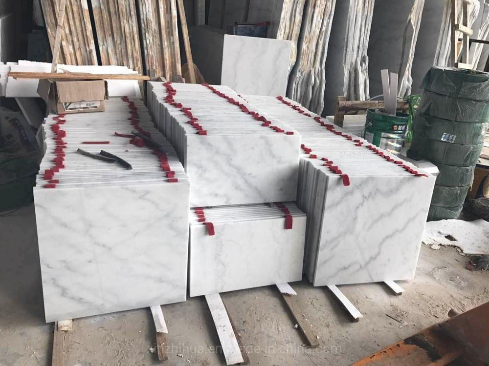 China Statuary White Marble Slabs Floor Tiles Stone Quarry Price