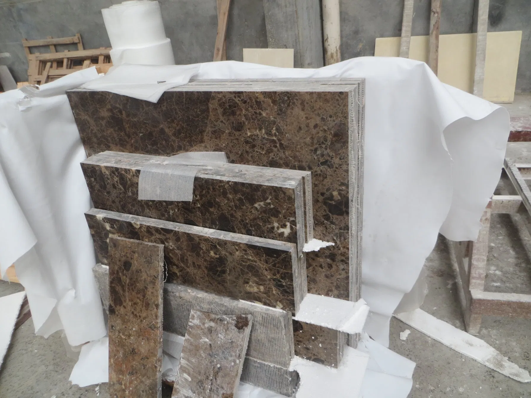 Natural Stone Slab Spanish Dark Emperador Marble for Countertop and Wall Tile