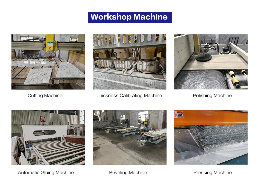 Customized Granite Marble Limestone Natural Stone Composite Sandwich Panel Honeycomb Veneer