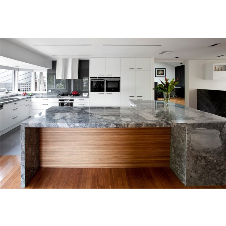 Prefab Stone Counter Italian Arabescato White Marble Table Countertop Kitchen Top Marble
