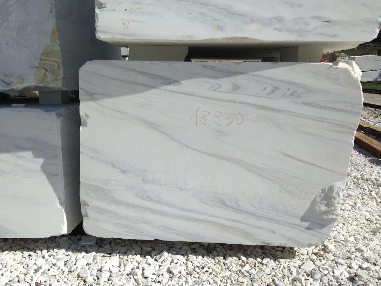 Natural Stone White Grey Veins Bianco Carrara Marble for Slab/Floor/ Wall Tile