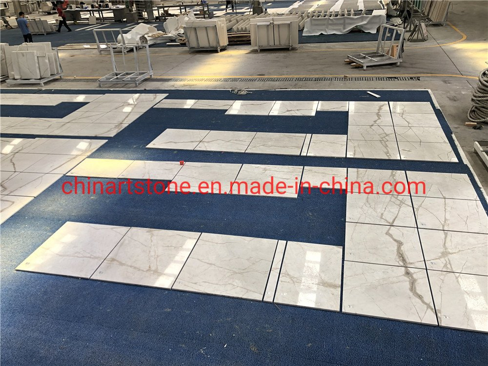 New Bianco Calacatta/ Carrara/ Statuario White Marble for Slabs and Tiles