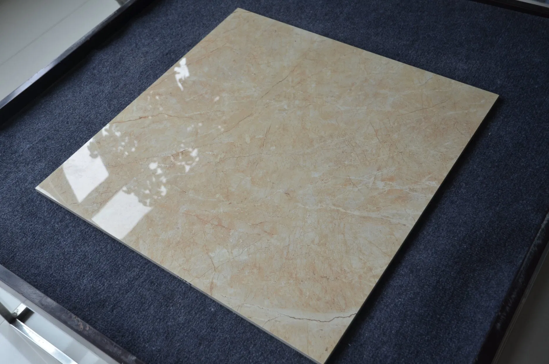 America Style Hotel Lobby Floor Crema Marfil Beige Porcelain Tile