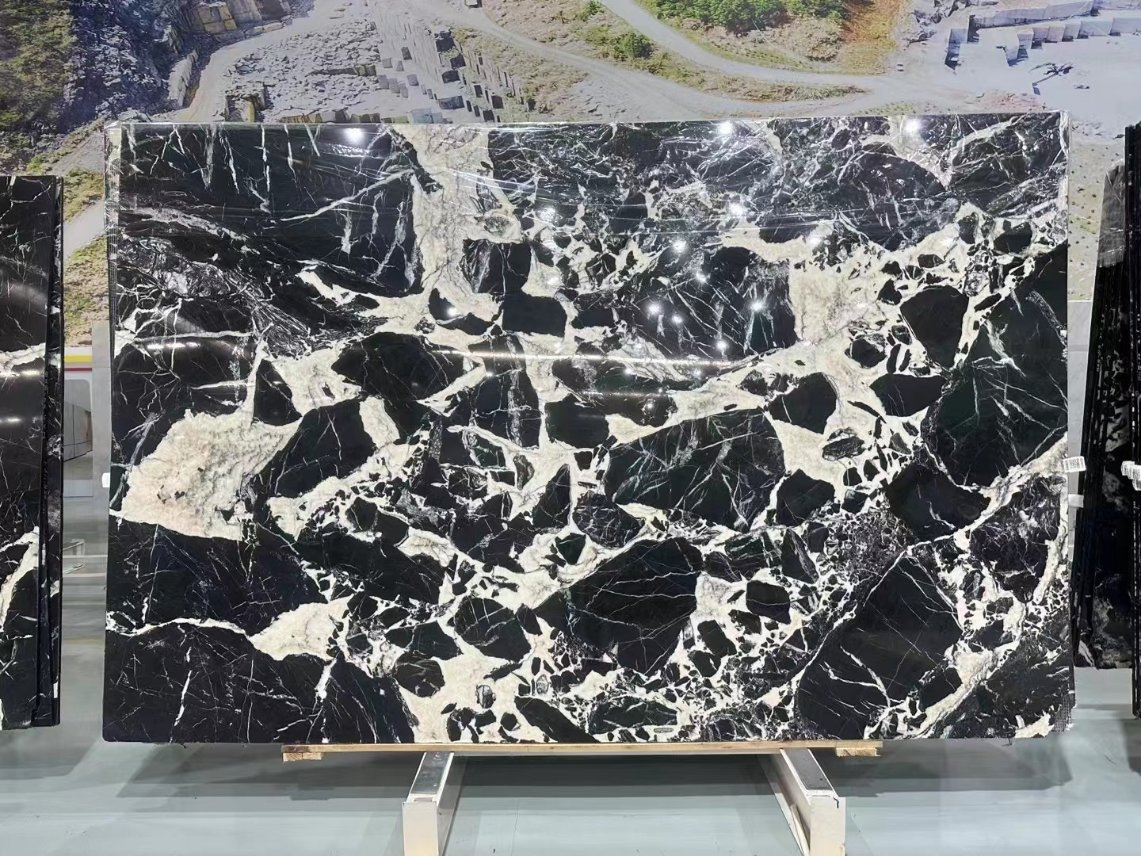 Building Materials Black White New Nero Marquina Antique Black Natural Stone Marble for Marble Floortile/Interiordecoration/Bathroomtile/Floortileprice