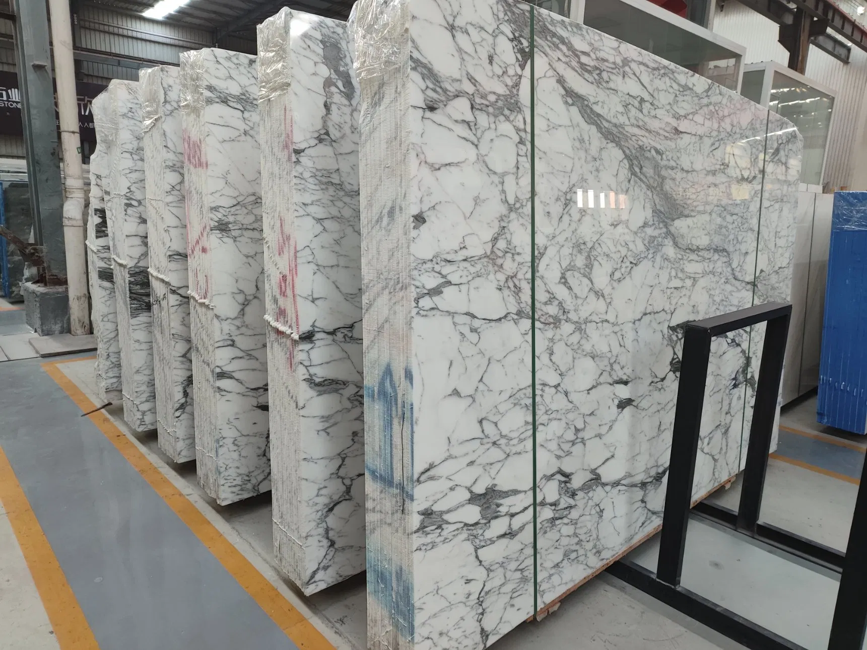 Decoration Material Natural Stone Italian Marble Arabescato White