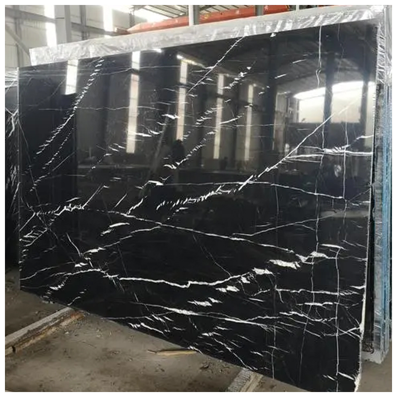 Chinese Nero Marquina Black and White Marble for Tiles and Countertops
