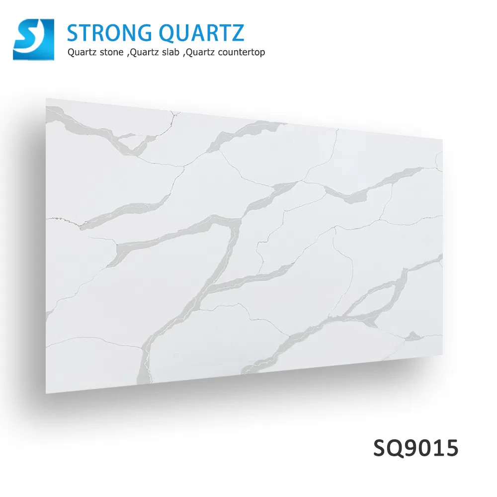 Hot Sale Granite/Marble Looking /Calacatta White Artificial/Engineered Quartz Stones Slabs for Wall/Kitchen/Vanity/Table