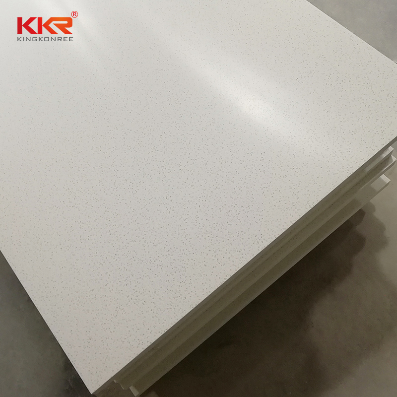 Carrara White Marble Design Artificial Engineered Quartz Solid Surface Sheet Calacatta White Stone Slab