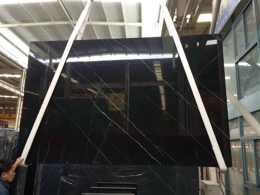 Nero Marquina Black Marble Detail 3