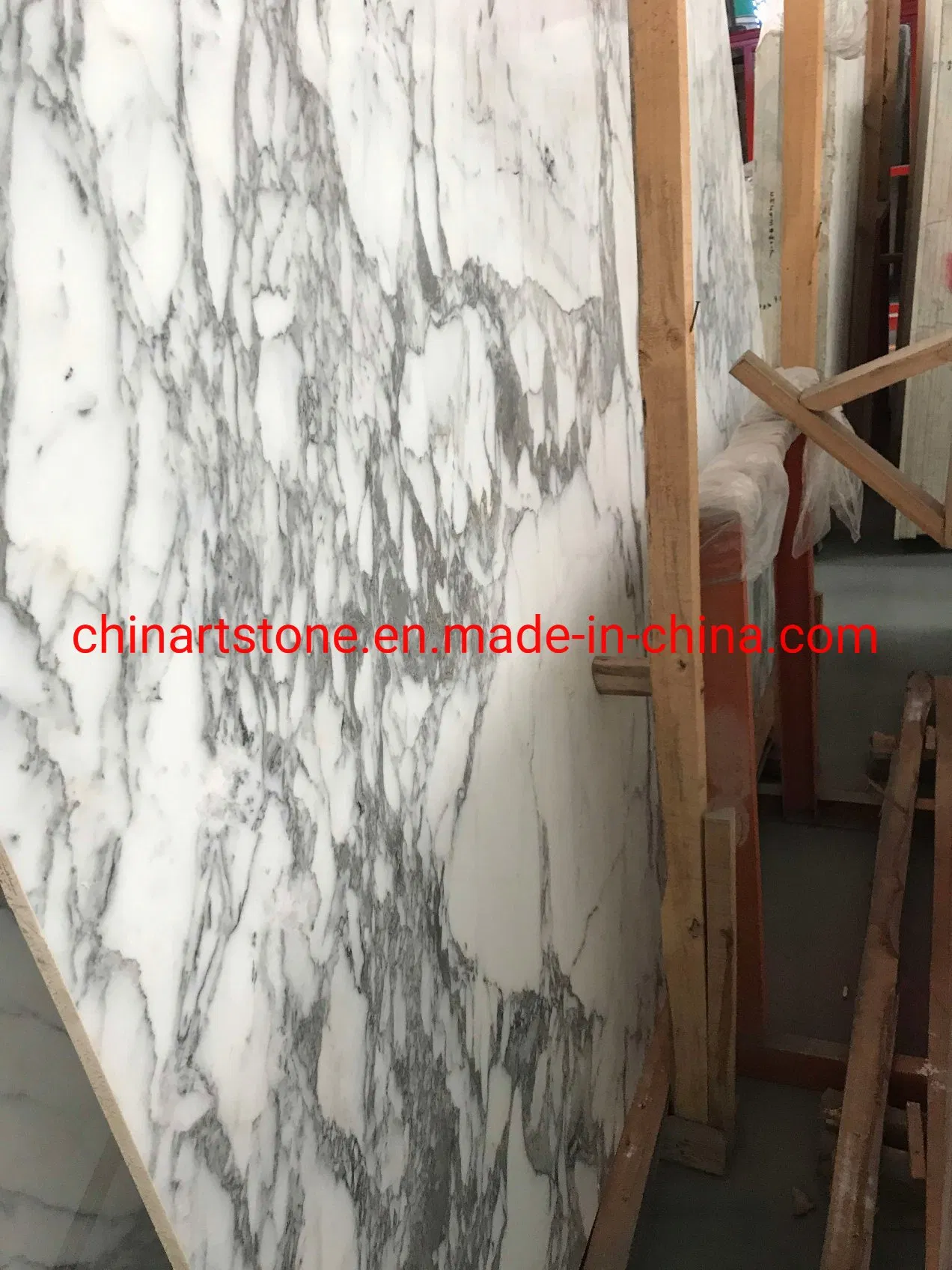Bianco Statuary White Marble Slab for Wall Tile and Countertop