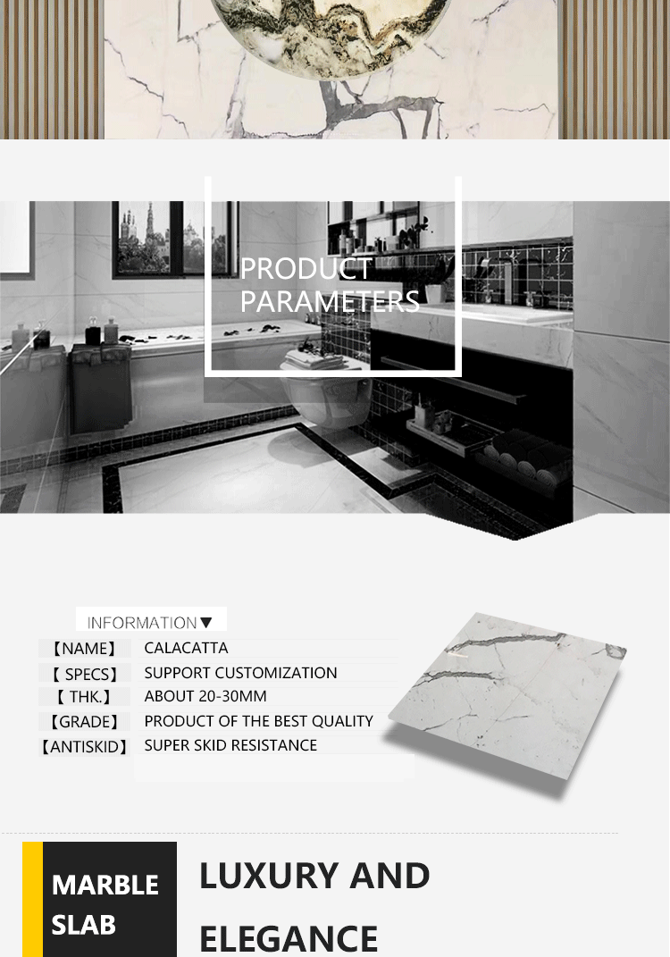 Calacatta White Marble Detail 3