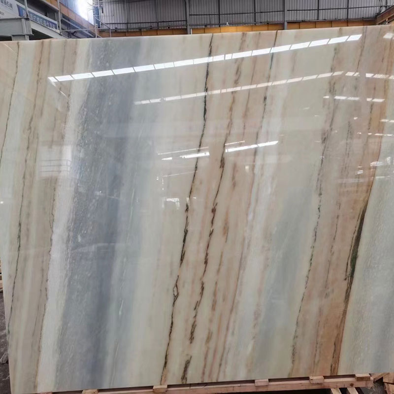 Granite Pictures Decorative Tiles Waterjet Inlay Design Green Blue Marble Flooring