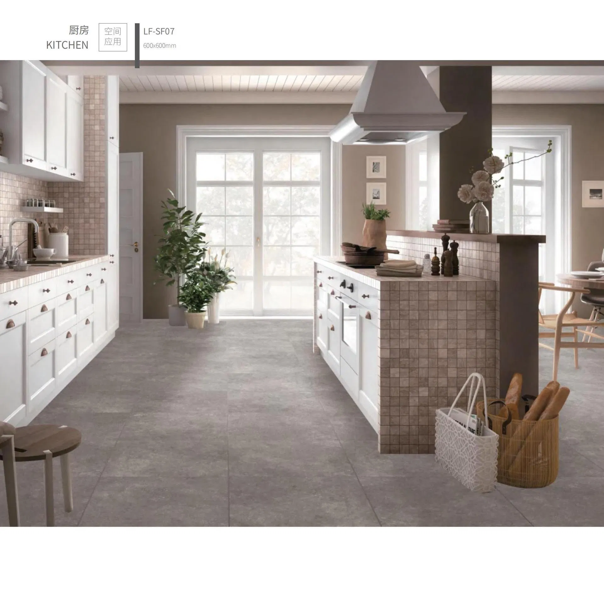 Stock Matte Porcelain Interior Rustic Subway Tile Backsplash for Project