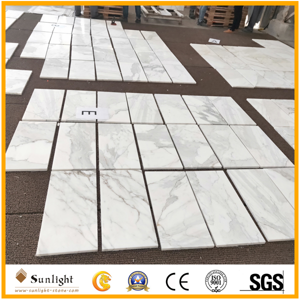 Italian Calacatta White Marble, Marble Tiles for Floor Wall