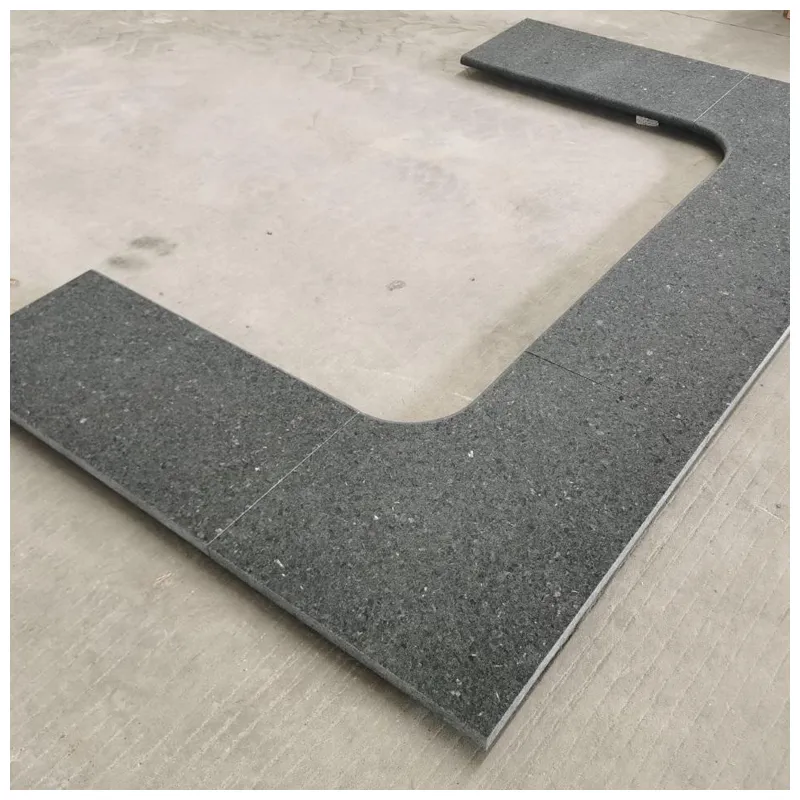 Black Granite Flamed Pool Coping Tiles