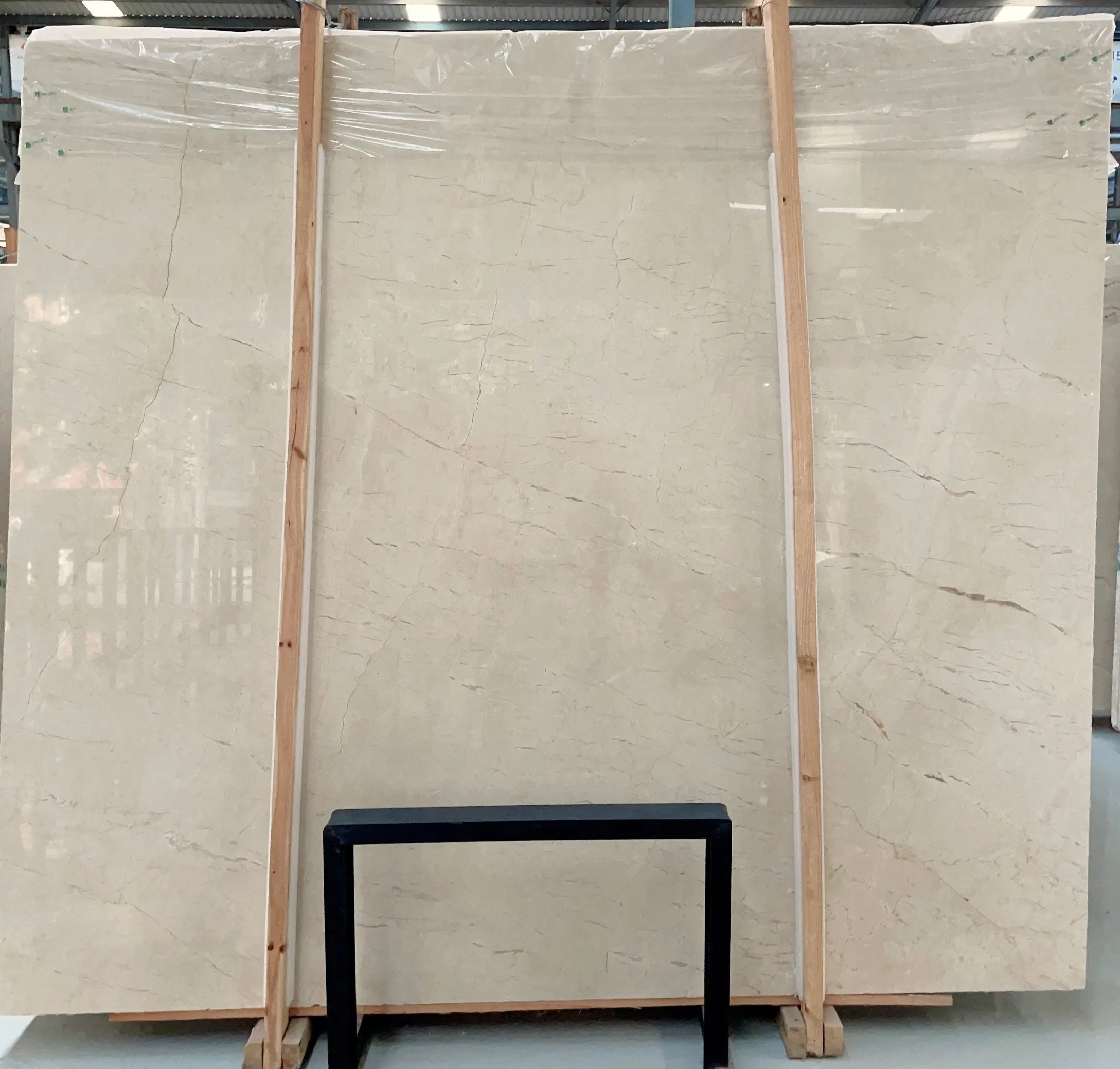 Crema Marfil Marble Slab Tile for Indoor Building Material Decoration