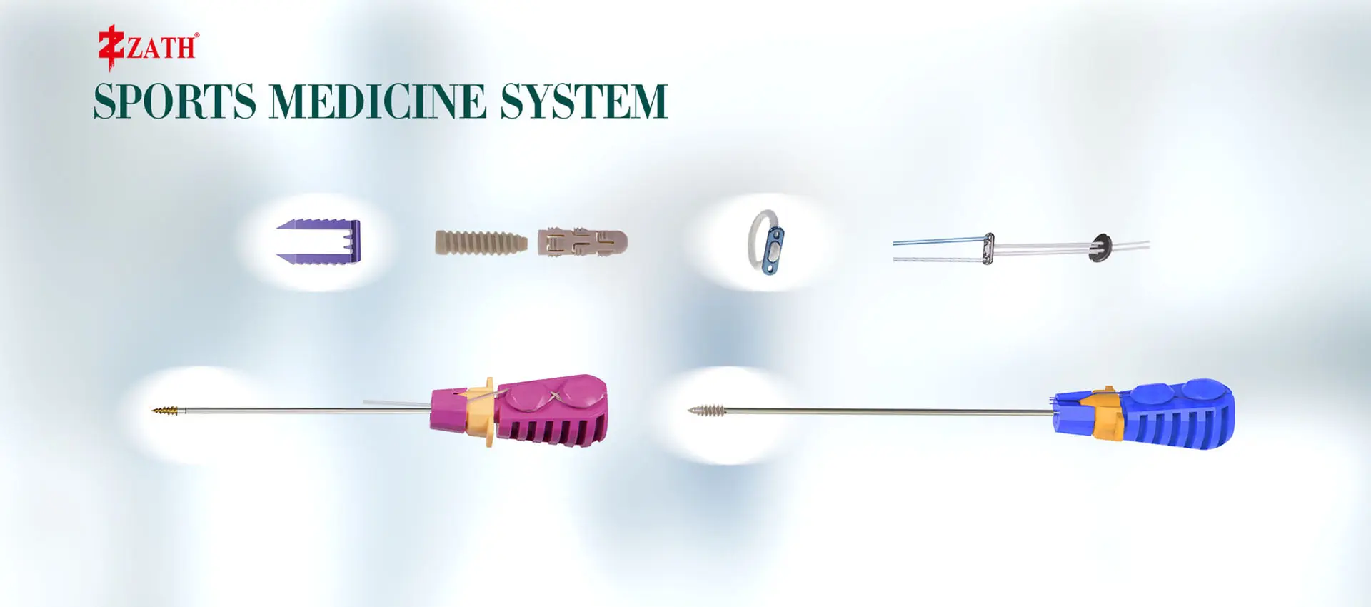 ZATH sports medicine suture anchors and fixation buttons