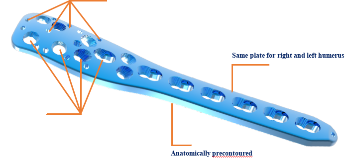 Suture Holes Configuration on Proximal Humerus Plate