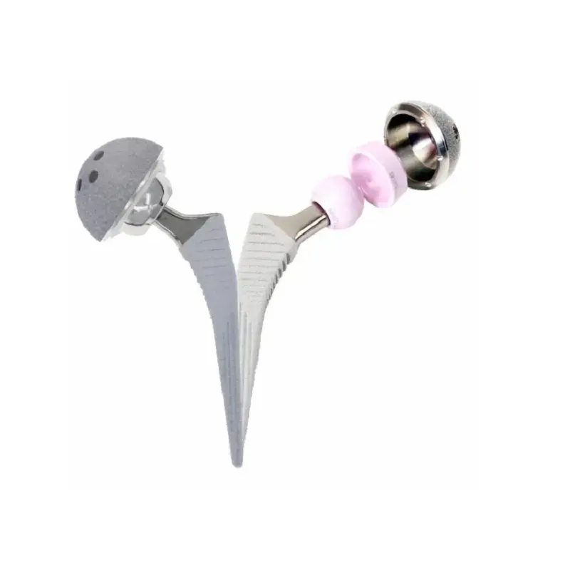 Titanium bipolar hip joint prosthesis for hemiarthroplasty