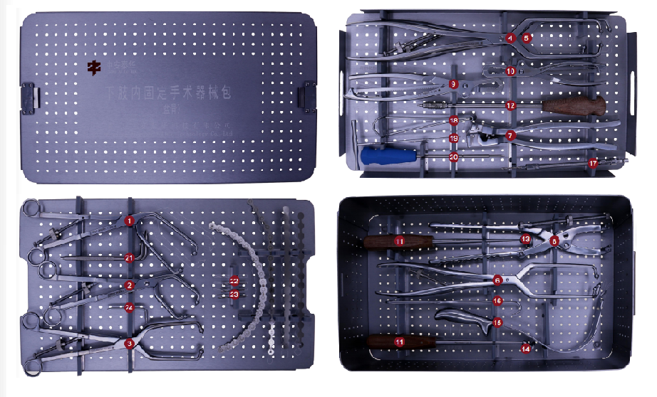 pelvic reconstruction plate instrument set