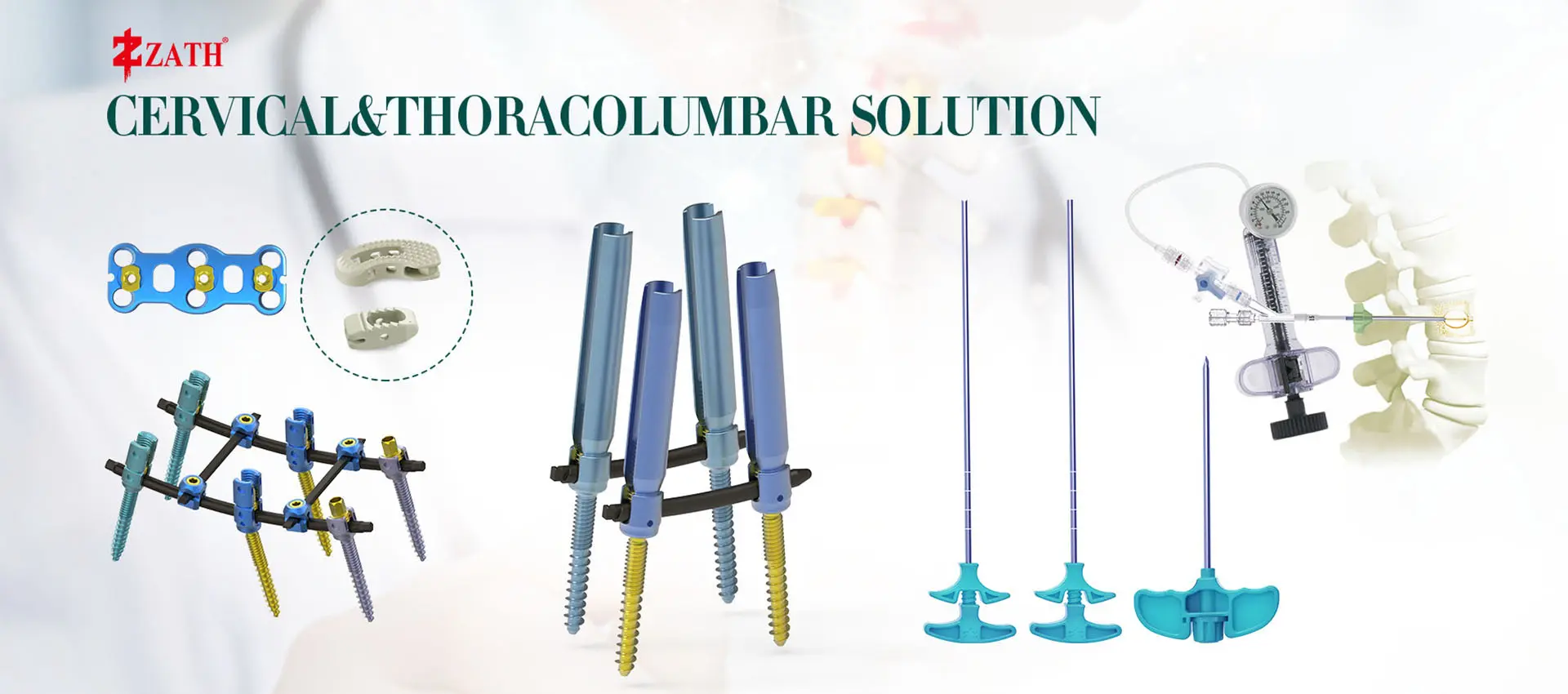 ZATH pedicle screw and cervical spine fixation system