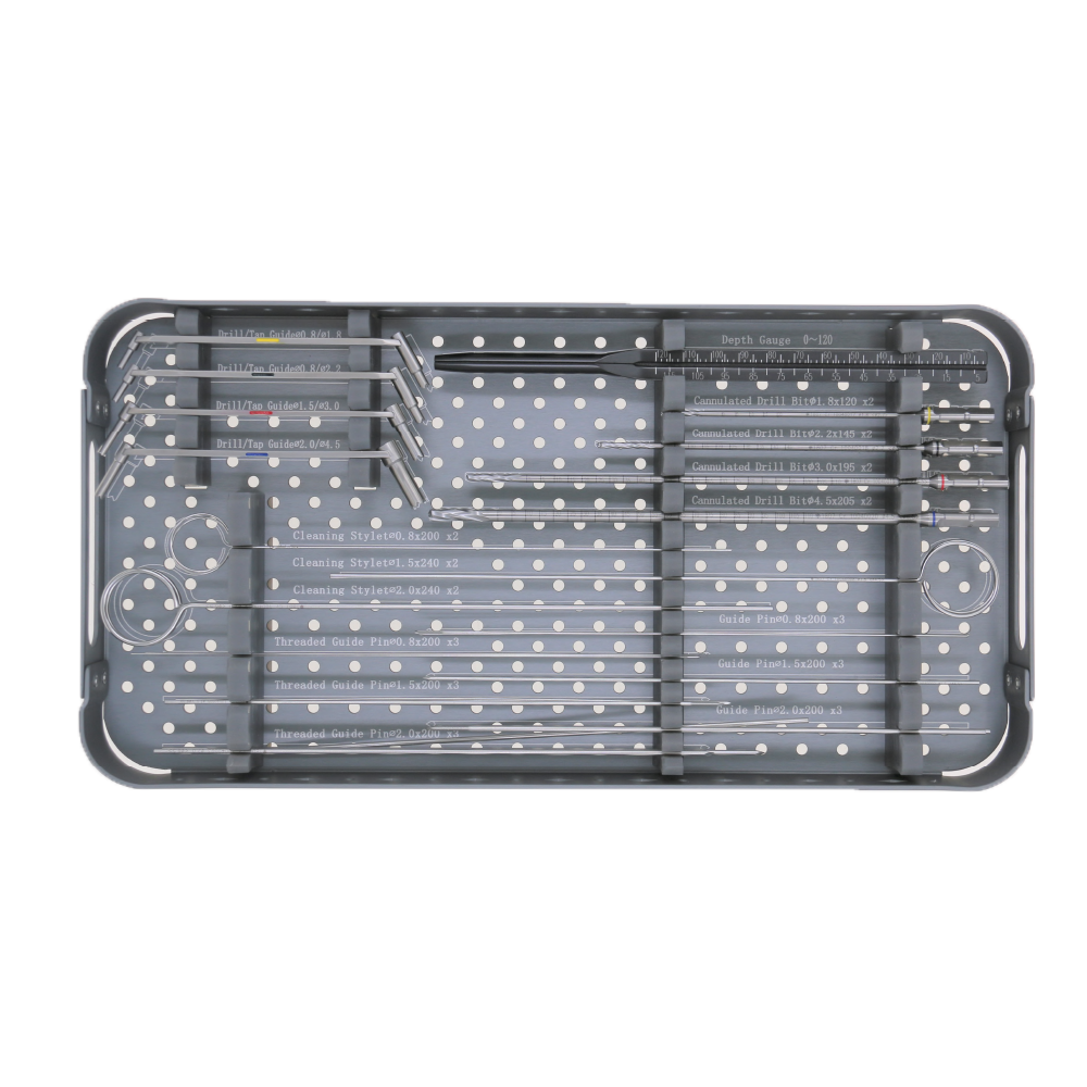 Discount Orthopedic Surgical Instruments Stainless Steel Cannulated Screw Instrument Set Supplier, Service