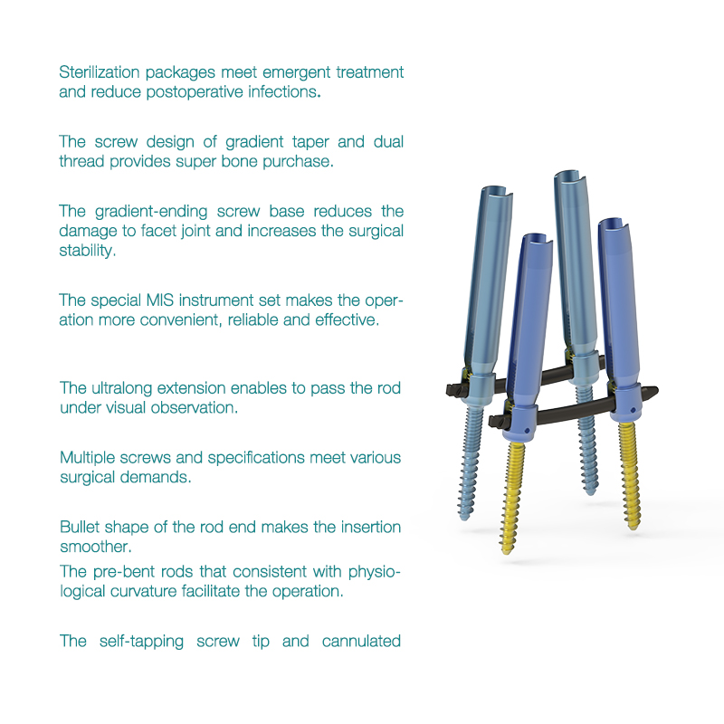 OEM High Quality ZATH HE Minimal Invasive Spine Pedicle Screw Manufacturers, Exporters
