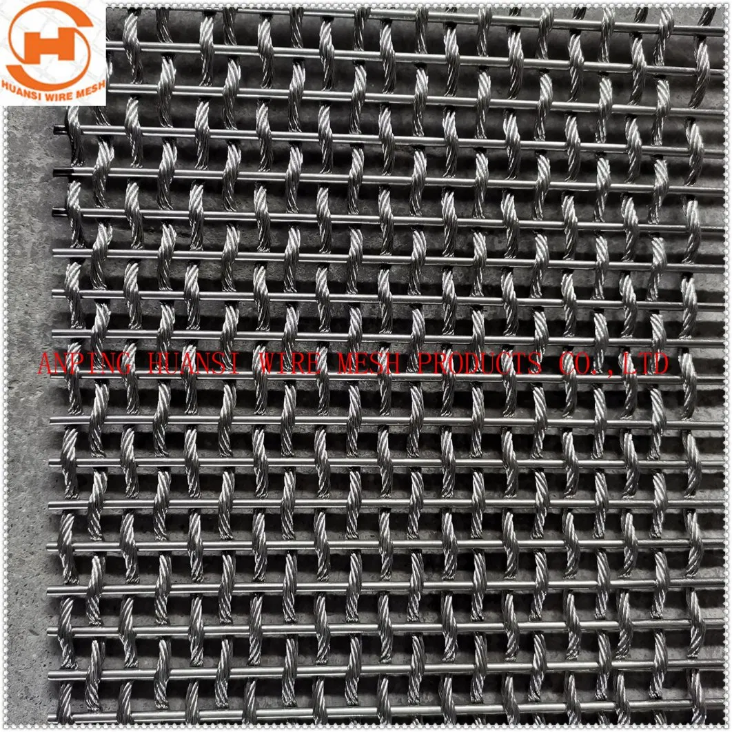 Stainless Steel Wall Curtain Decorative Wire Mesh for Architectural Decoration
