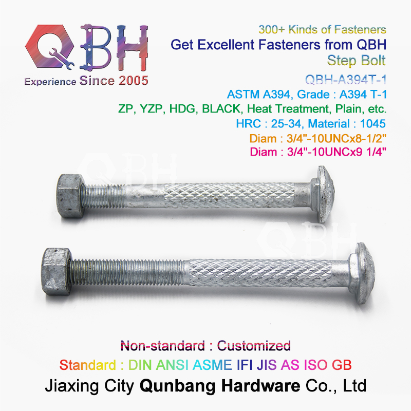Qbh Customized OEM ODM DIN ANSI ASME Ifi JIS as ISO GB GOST BS Standard Carbon Steel / Stainless Steel Bolt Screw Nut Washer Anchor Rivet Hardware