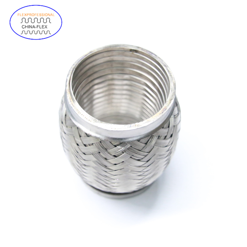 Car Stainless Steel Flexible Systems Silencer Small Engine Auto Joint Flex Bellows Interlock Exhaust Muffler Pipe 51X203X303