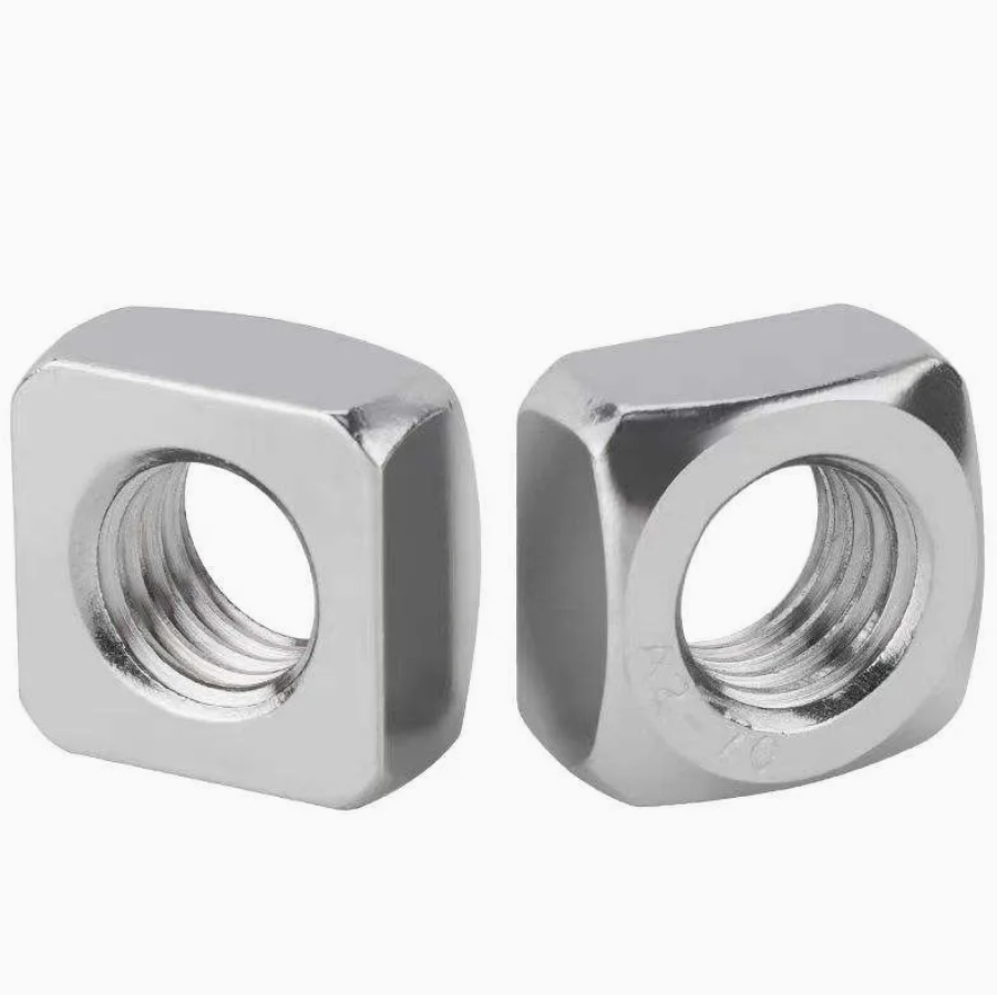 Zinc Plated Carbon Steel Stainless Steel Square Nut High Strength Industrial Threaded Nut Precision Mechanical Assembly Nut
