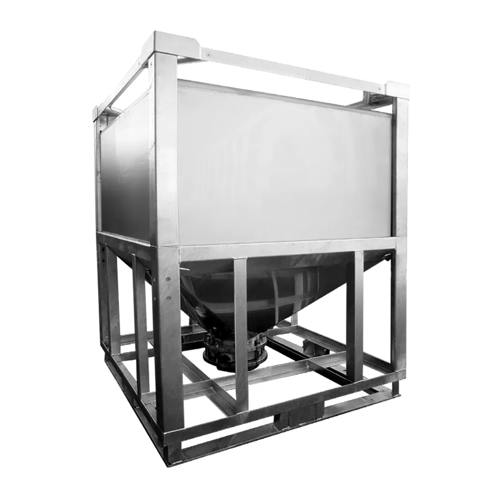 Stainless Steel 1000L Food Grade IBC Powder Storage Solution Tank