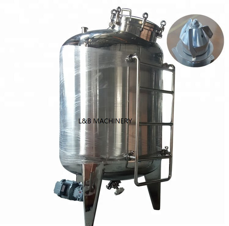 Food Grade Stainless Steel Food Grade Solution Bottom Magnetic Stirrer Mixer Tank