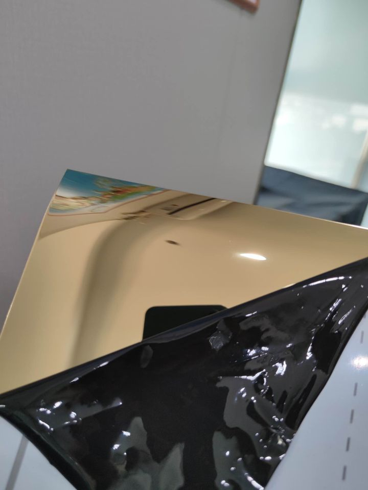 Ss Color Plate 8K Golden Decor 3D Wall Gold Mirror 201 202 304 316 430 Decorative Golden Stainless Steel Sheet