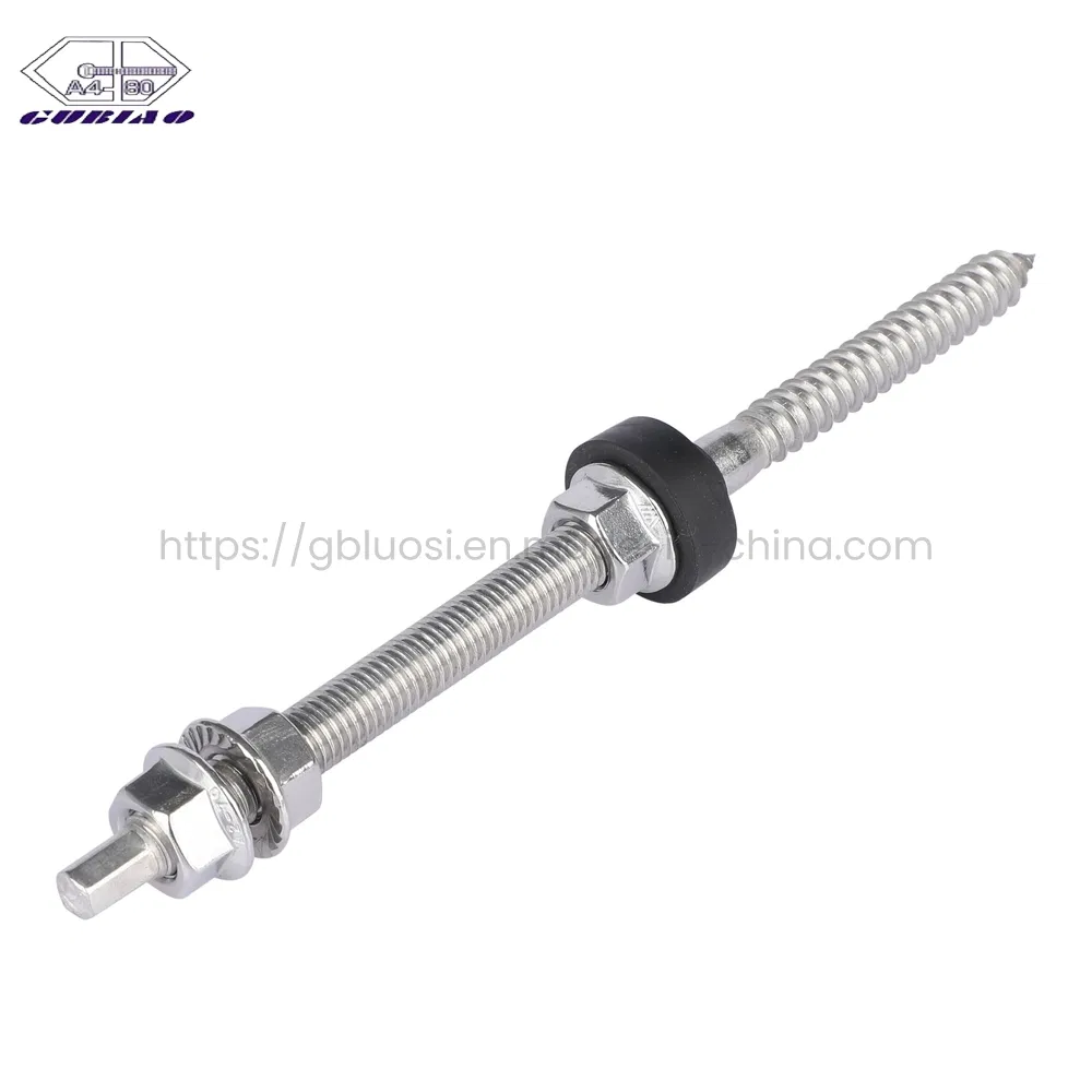 Easy Assembly High Tensile Strength 304 Stainless Steel Double Sided Threaded Stud Bolt
