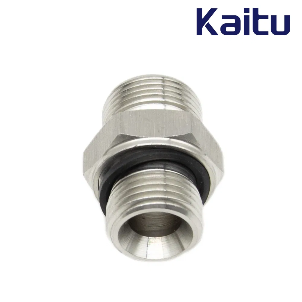 Stainless Steel BSPP Captive Seal Hose Connector - Corrosion Resistant Hydraulic Fitting