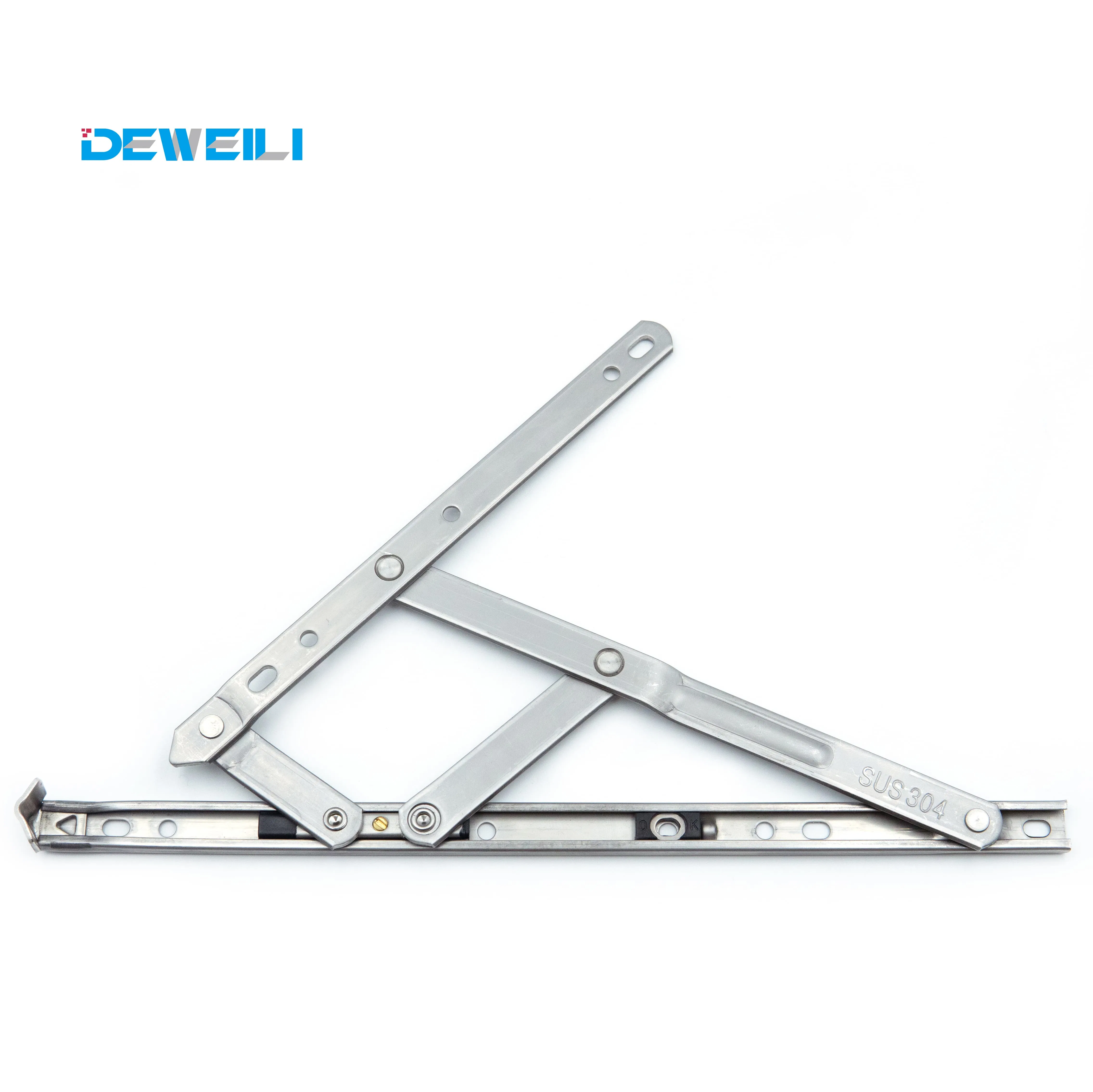 Stainless Steel 4 Bar Window Fastener Hinge UPVC Window Hinge 15mm Groove Friction Stay Hidden Window Hardware