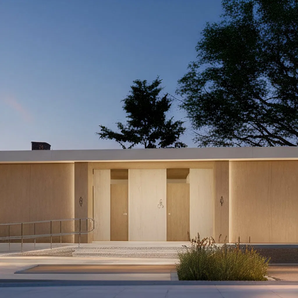 Eco-Conscious New Housing Featuring Mobile Steel Structures and Foldable Prefabricated Containers Sustainable Public Toilet and Utility Applications.