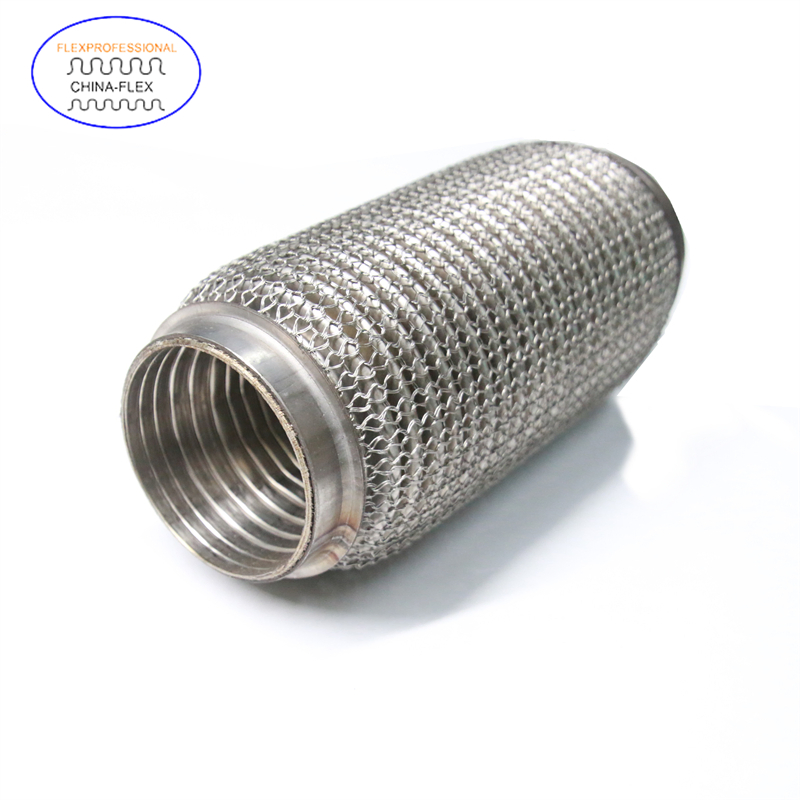 Car Stainless Steel Flexible Systems Silencer Small Engine Auto Joint Flex Bellows Interlock Exhaust Muffler Pipe 51X203X303