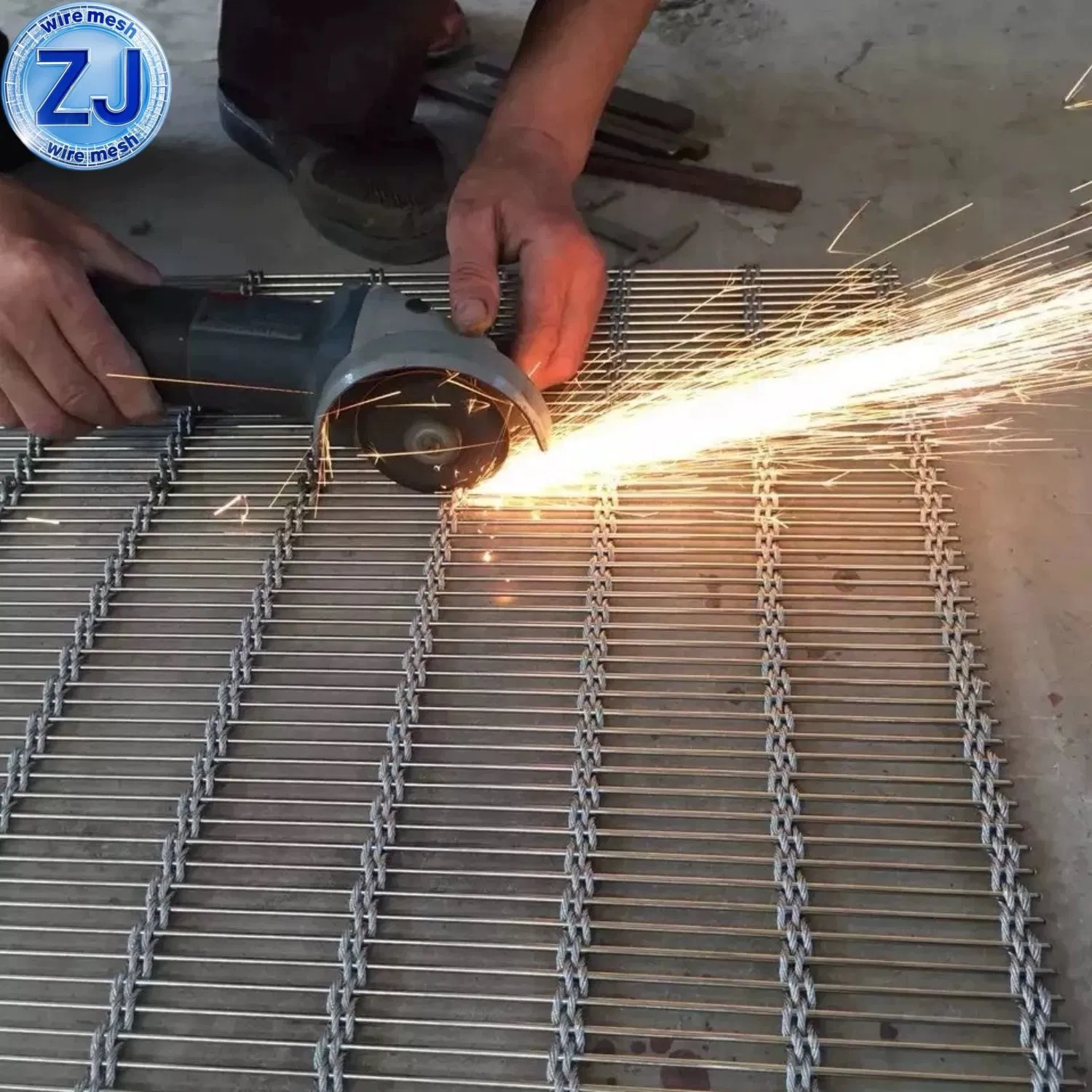 Architectural Stainless Steel Cable Rod Mesh /Decorative Metal Mesh for Balcony/Corridor