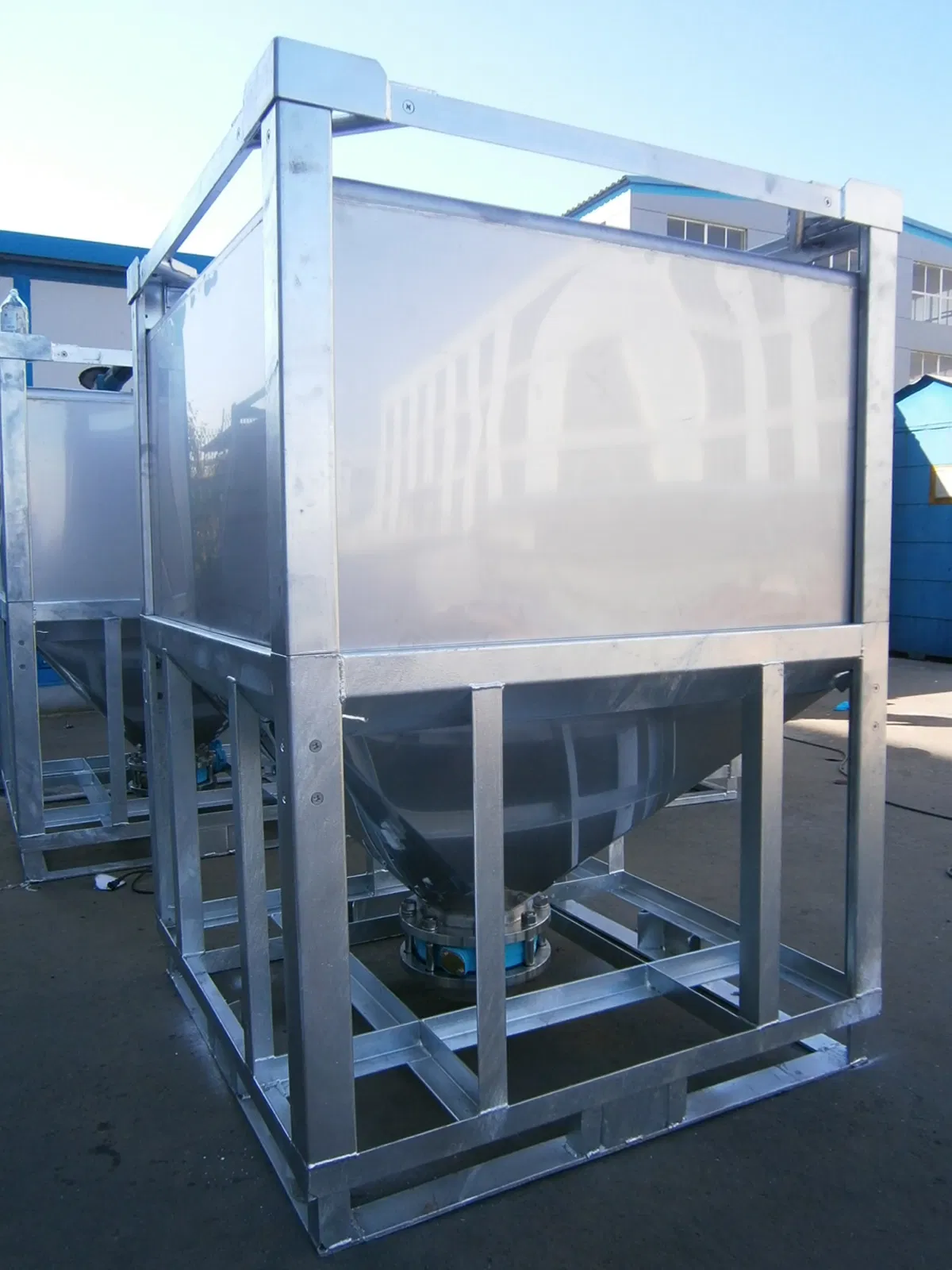 Stainless Steel 1000L Food Grade IBC Powder Storage Solution Tank