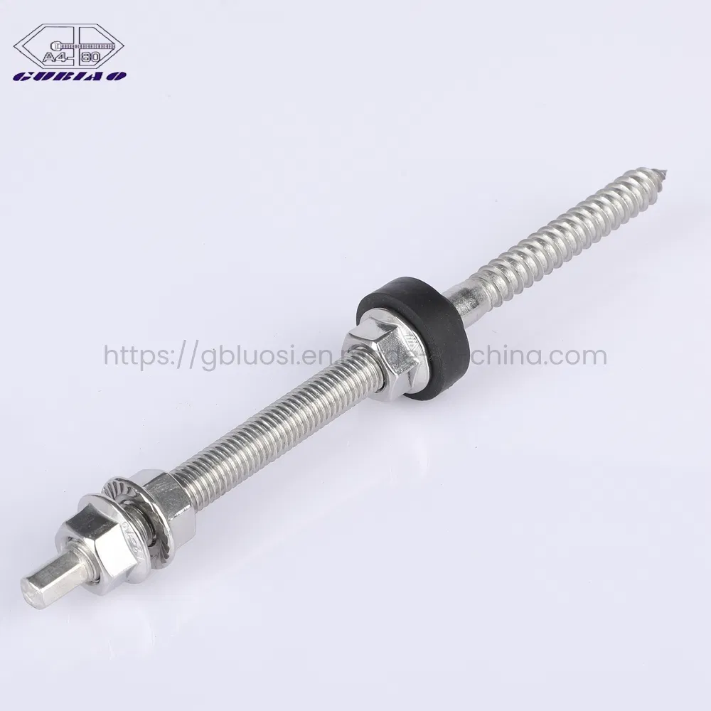 Easy Assembly High Tensile Strength 304 Stainless Steel Double Sided Threaded Stud Bolt