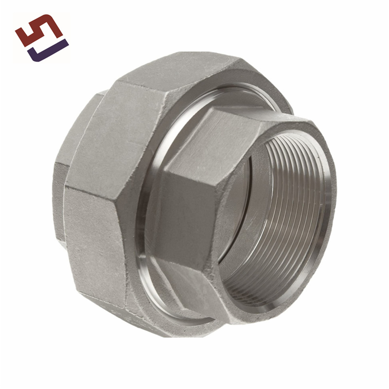 Custom 304 316 Stainless Steel Union Threaded Connection Corrosion Resistant Plumbing Fittings